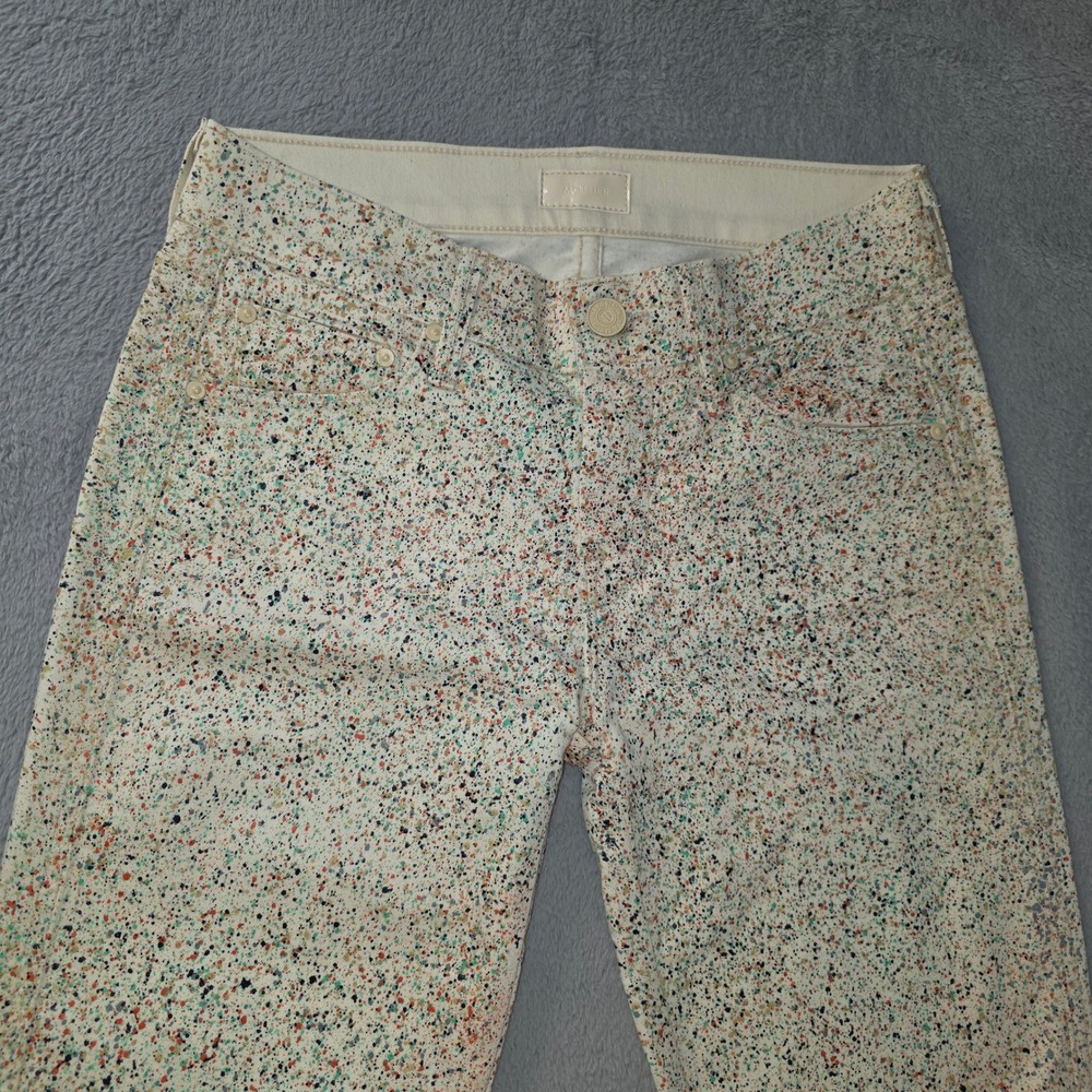 Mother The Vamp Dead on the Dance Floor Splatter Skinny Jeans 1381-188 Size 24